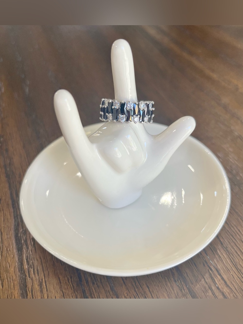 Bomb Party Ring - Black Onyx - Size 7